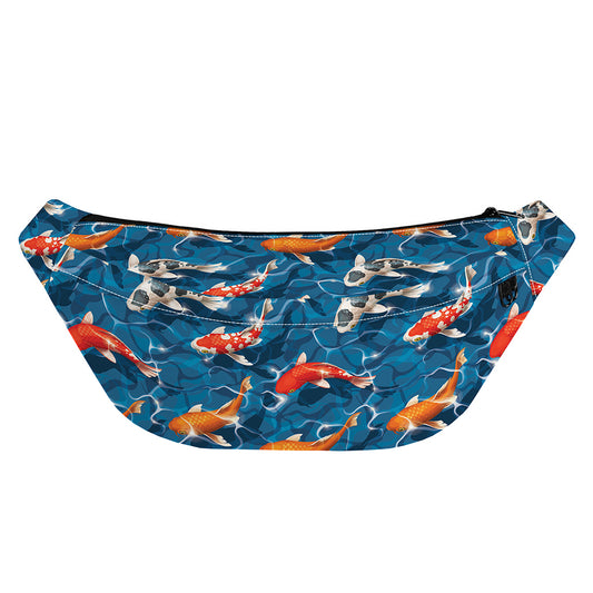 Koi Fish Pattern Print Fanny Pack