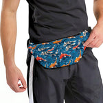 Koi Fish Pattern Print Fanny Pack