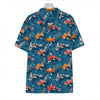 Koi Fish Pattern Print Hawaiian Shirt