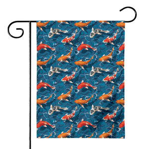 Koi Fish Pattern Print House Flag
