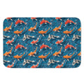 Koi Fish Pattern Print Indoor Door Mat