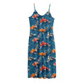 Koi Fish Pattern Print Jersey Midi Cami Dress