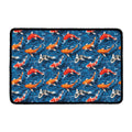 Koi Fish Pattern Print Kitchen Mat
