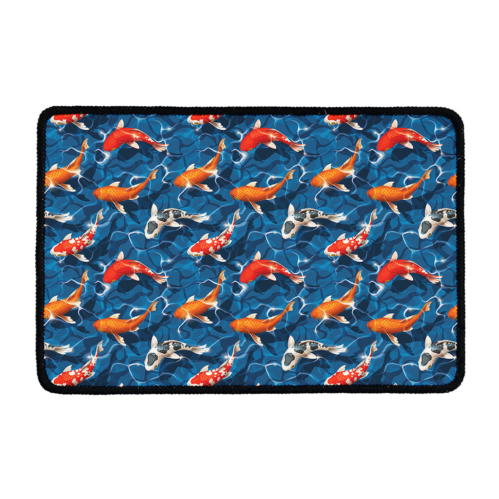 Koi Fish Pattern Print Kitchen Mat