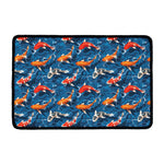 Koi Fish Pattern Print Kitchen Mat
