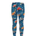 Koi Fish Pattern Print Men's Leggings