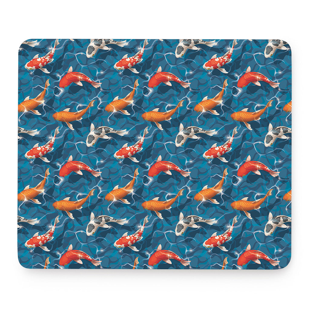 Koi Fish Pattern Print Mouse Pad
