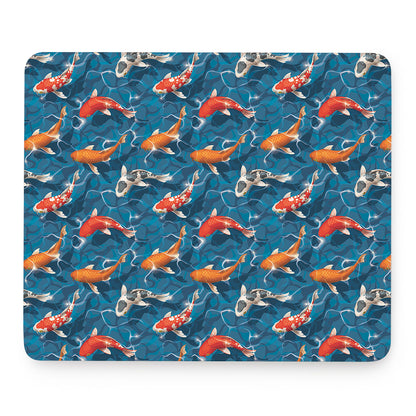 Koi Fish Pattern Print Mouse Pad