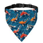 Koi Fish Pattern Print Over The Collar Dog Bandana