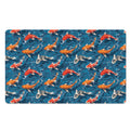 Koi Fish Pattern Print Polyester Doormat