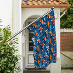 Koi Fish Pattern Print Polyester Flag