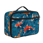 Koi Fish Pattern Print Portable Lunch Bag