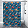 Koi Fish Pattern Print Premium Shower Curtain