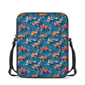Koi Fish Pattern Print Rectangular Crossbody Bag