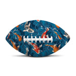 Koi Fish Pattern Print Rugby Ball