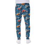 Koi Fish Pattern Print Scuba Joggers