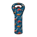 Koi Fish Pattern Print Single Neoprene Wine Tote