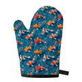 Koi Fish Pattern Print Single Oven Mitt