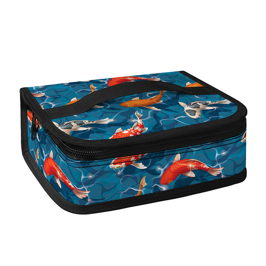 Koi Fish Pattern Print Small Lunch Bag