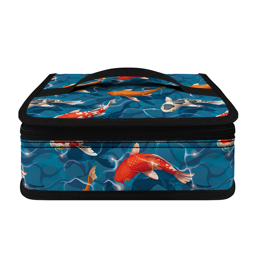 Koi Fish Pattern Print Small Lunch Bag