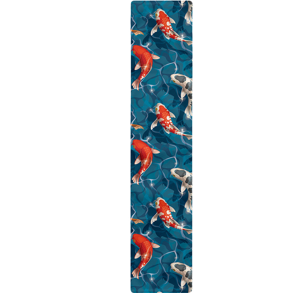 Koi Fish Pattern Print Table Runner