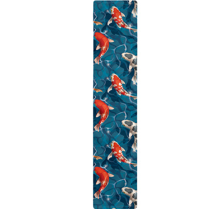 Koi Fish Pattern Print Table Runner