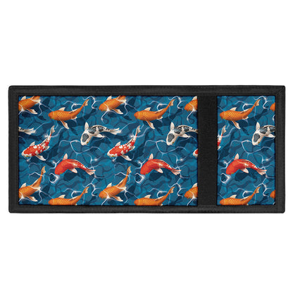 Koi Fish Pattern Print Trifold Wallet