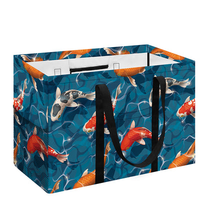 Koi Fish Pattern Print Utility Tote Bag