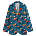 Koi Fish Pattern Print Women's Blazer
