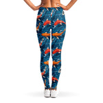 Koi Fish Pattern Print Women's Leggings