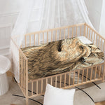 Labrador Retriever And Puppy Print Baby Crib Sheet