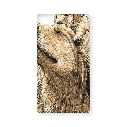 Labrador Retriever And Puppy Print Baby Crib Sheet