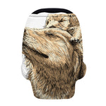 Labrador Retriever And Puppy Print Baby Seat Cover