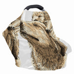 Labrador Retriever And Puppy Print Baby Seat Cover