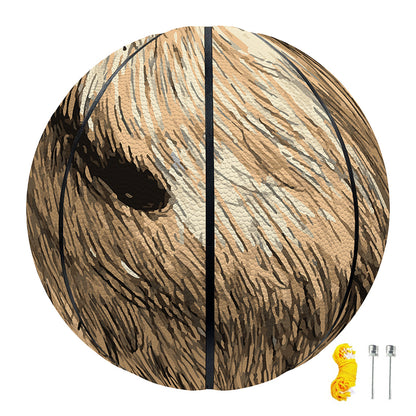Labrador Retriever And Puppy Print Basketball