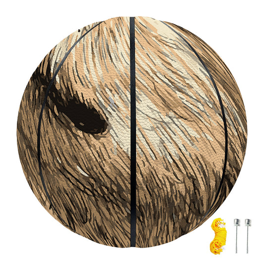 Labrador Retriever And Puppy Print Basketball