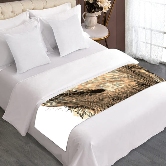 Labrador Retriever And Puppy Print Bed Runner