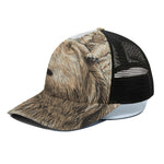 Labrador Retriever And Puppy Print Black Mesh Trucker Cap