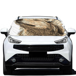 Labrador Retriever And Puppy Print Car Windshield Snow Cover