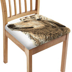 Labrador Retriever And Puppy Print Chair Cushion Cover