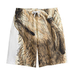 Labrador Retriever And Puppy Print Cotton Shorts