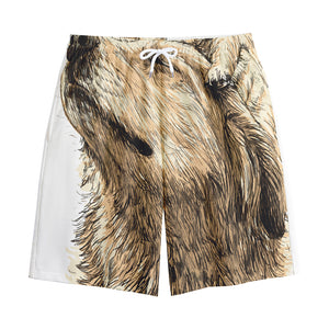 Labrador Retriever And Puppy Print Cotton Shorts