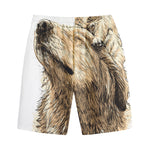 Labrador Retriever And Puppy Print Cotton Shorts