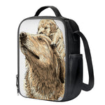 Labrador Retriever And Puppy Print Crossbody Lunch Bag