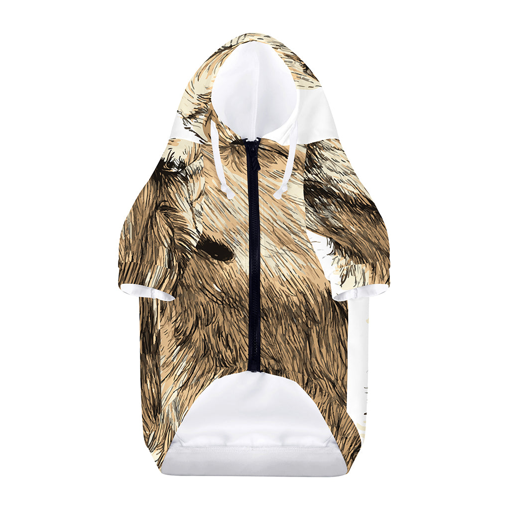 Labrador Retriever And Puppy Print Dog Zip Up Hoodie
