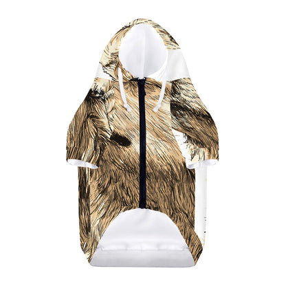 Labrador Retriever And Puppy Print Dog Zip Up Hoodie