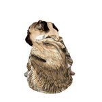 Labrador Retriever And Puppy Print Dog Zip Up Jacket