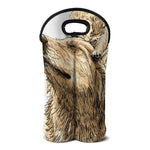 Labrador Retriever And Puppy Print Double Neoprene Wine Tote