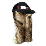 Labrador Retriever And Puppy Print Double Neoprene Wine Tote