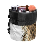 Labrador Retriever And Puppy Print Drawstring Makeup Bag